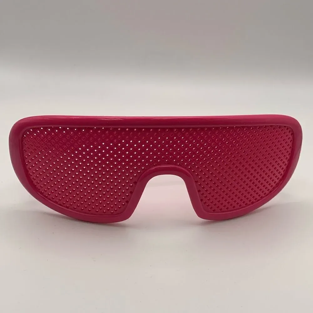 NYS Colllection Womens Pinhole Myopia Anti Fatigue Hallow Eyeglasses Pink